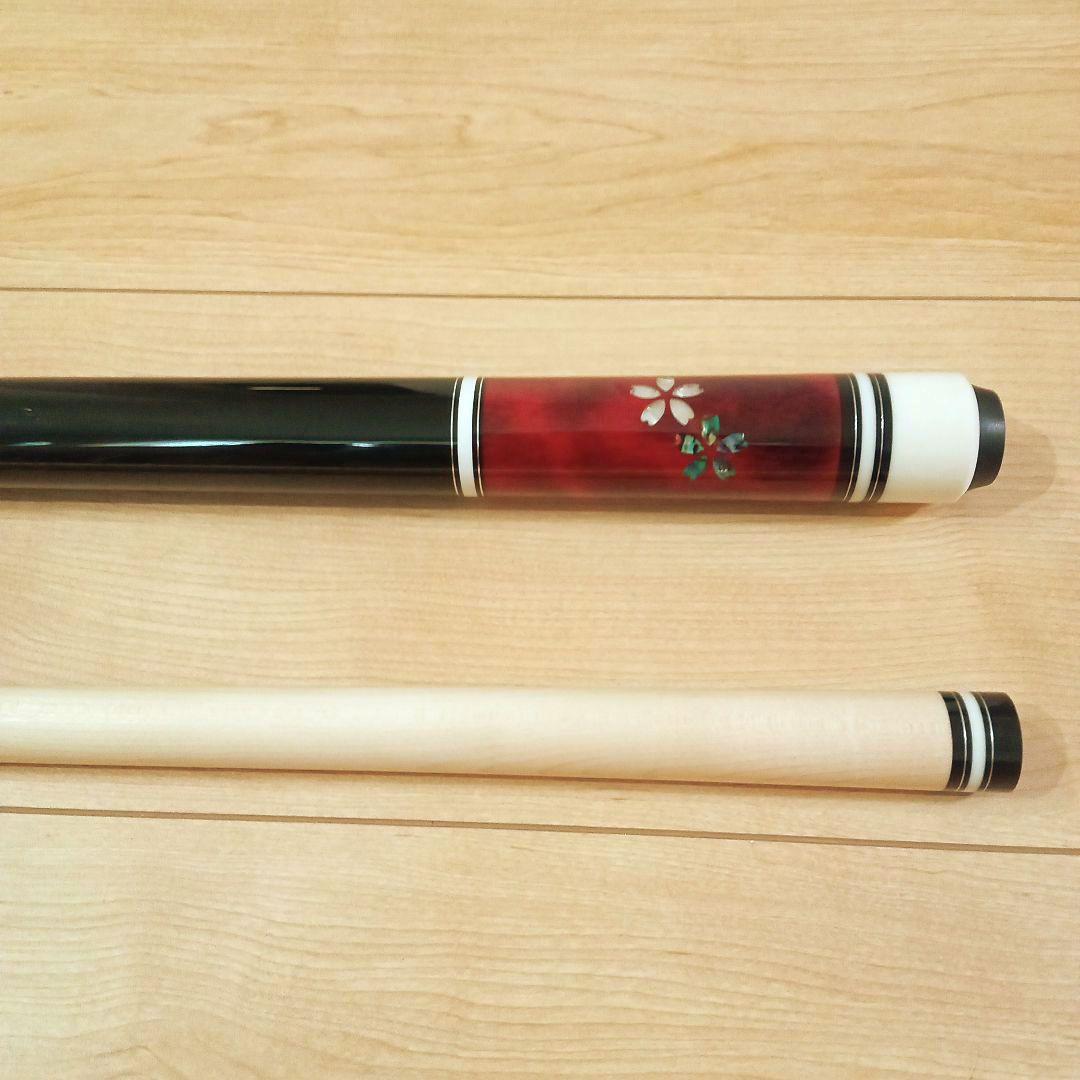 【最終価格】【新品未使用】プレイ用　 ビリヤードキュー　ワインレッド