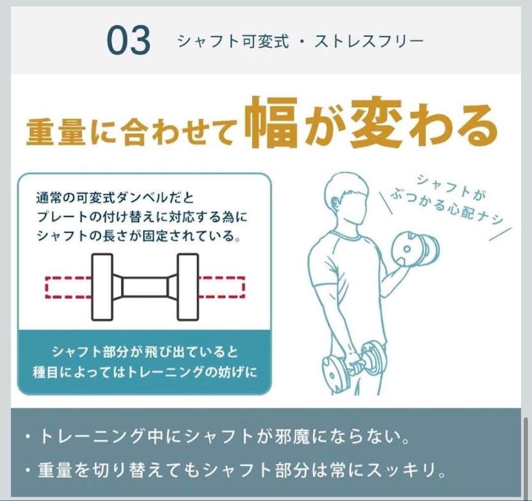 ダンベル フレックスベル2kg刻み 32kg可変式ダンベル　筋トレ 【②/ ②】