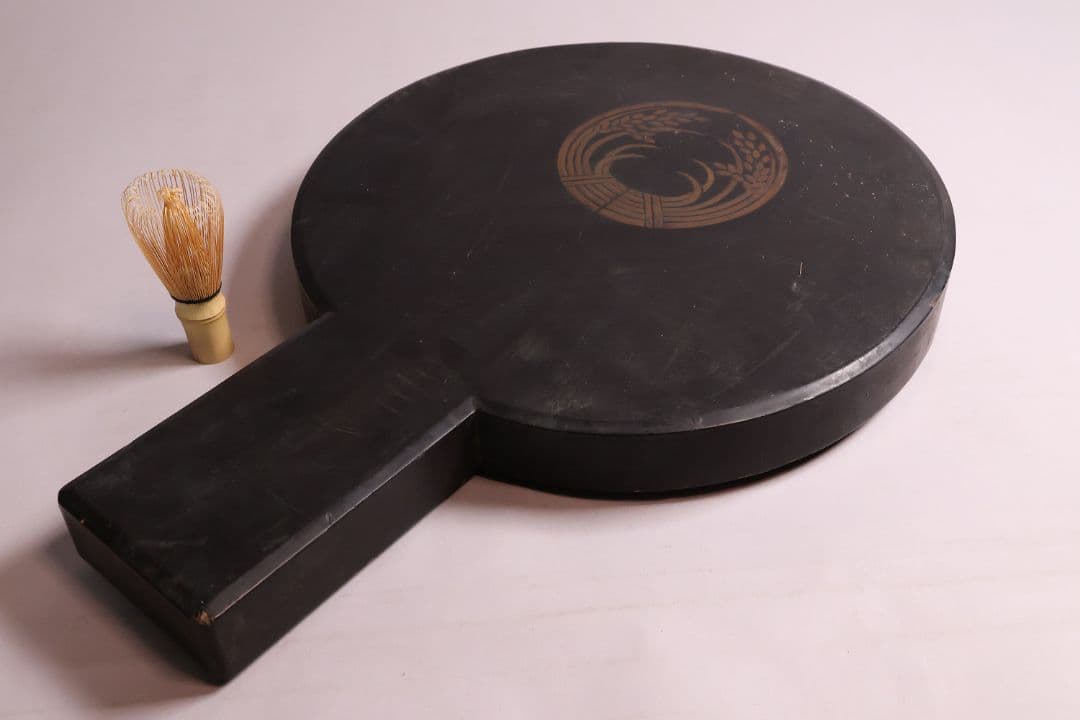 江戸期 田中伊賀守藤原吉次 松竹梅鶴亀 古鏡 和鏡 手鏡 稲家紋【MA606】