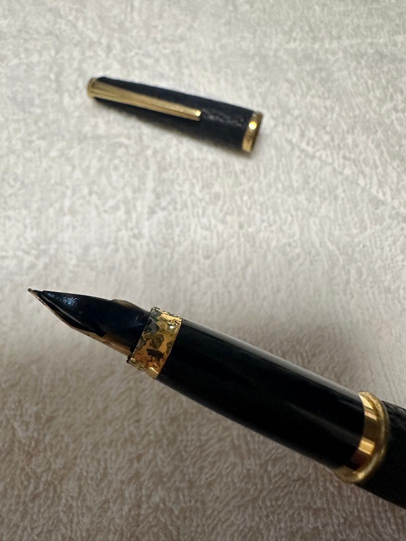 プラチナ　万年筆　ペン先18K　黒　PLATINUM