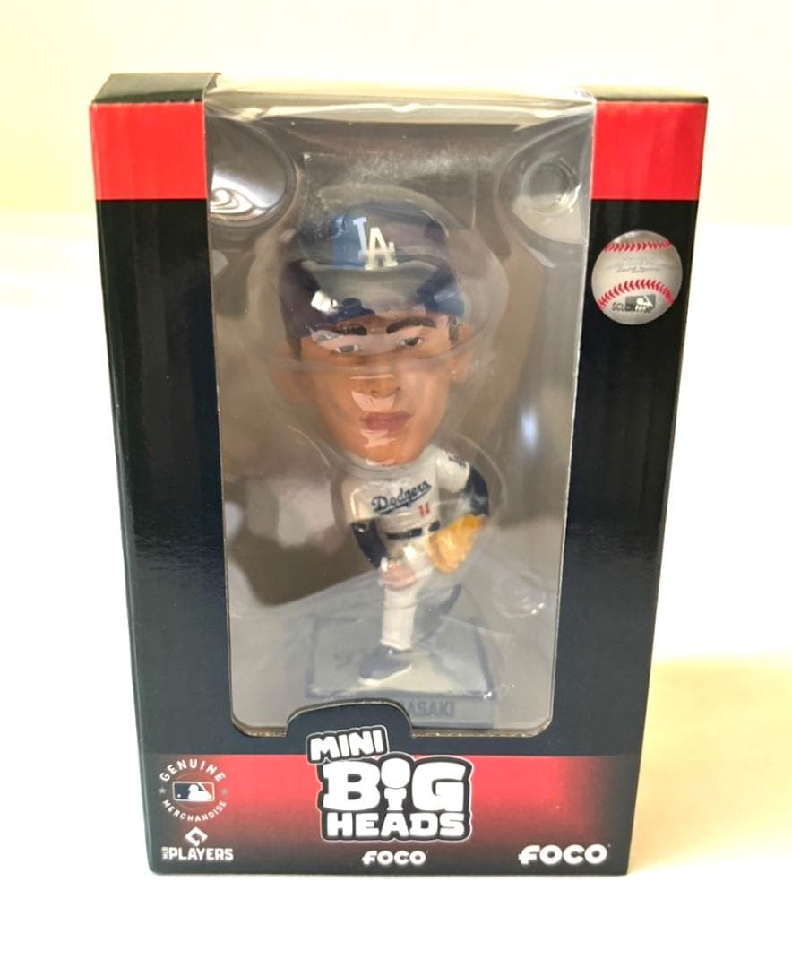 【2025体限定】佐々木朗希 ドジャース メジャー初 バブルヘッド人形 4.5