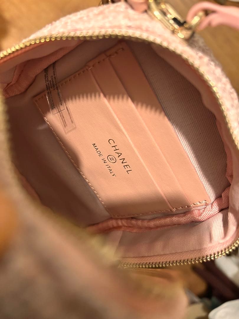 モ*コ様 CHANEL ピンクツイード　リュック　ノベルティ