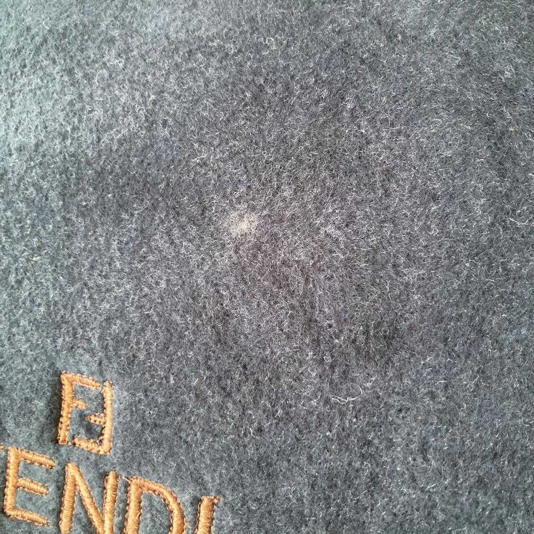 未使用 FENDI フェンディ ズッカ柄 綿毛布 ブランケット140×210