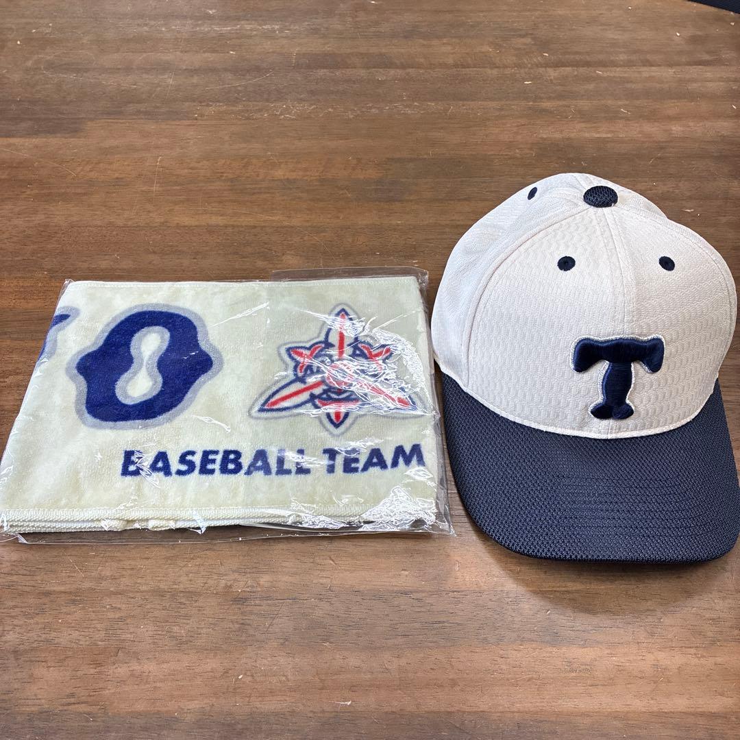 未使用 東洋大姫路専用球場限定 東洋大姫路高校応援 帽子 タオル 選抜