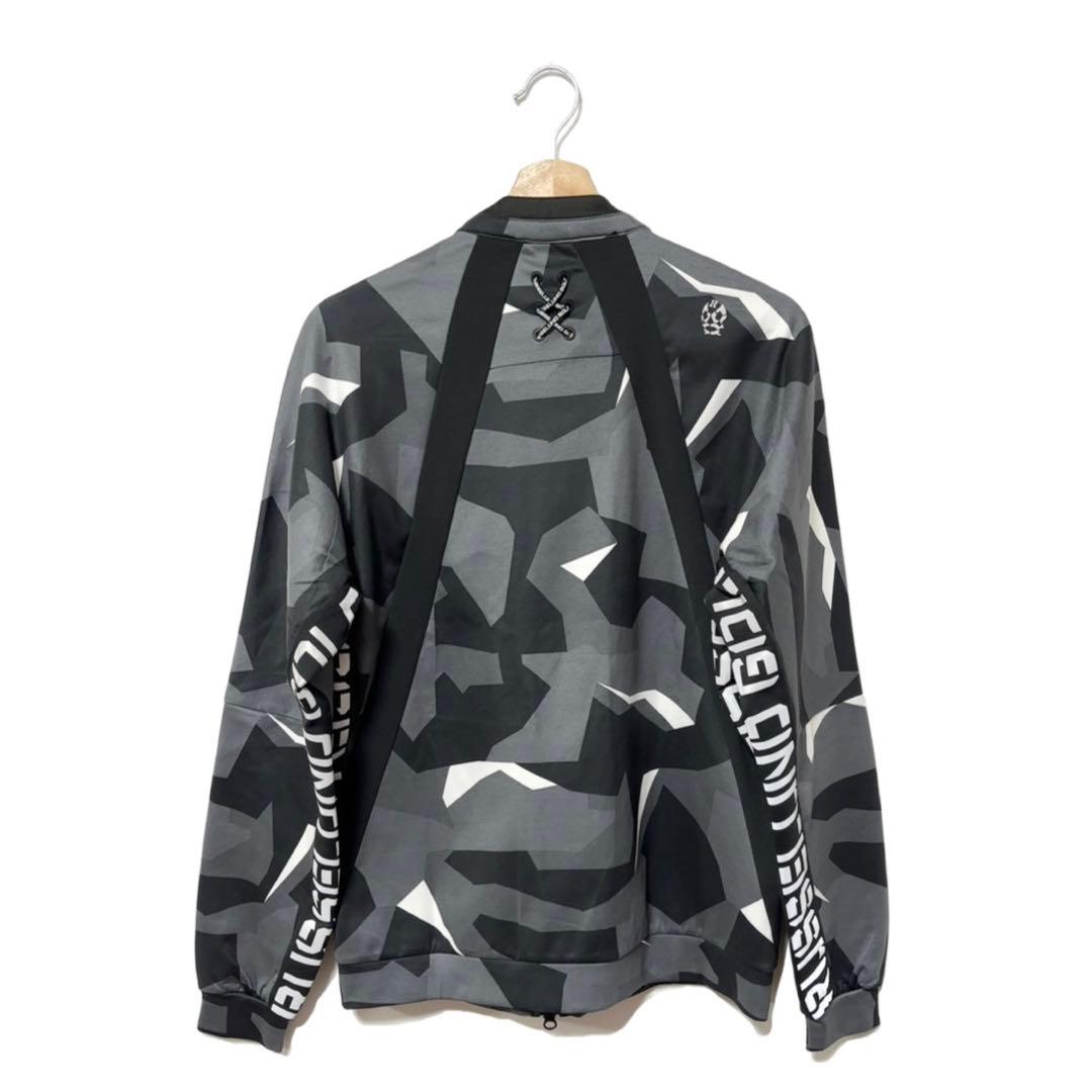 ラッセルノ ゴルフ リフレクターロゴ ジップアップ ジャケット ブラックカモ M