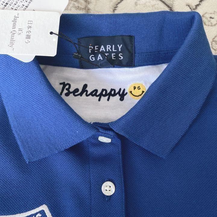 新品 PEARLY GATES ポロシャツ 刺繍 ニコちゃん 定価¥19800