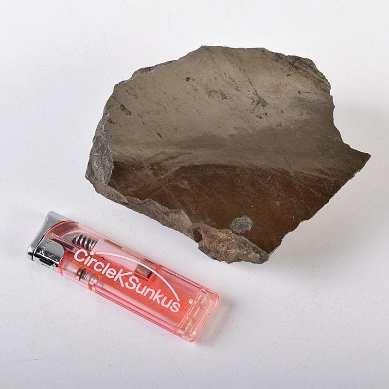 天然石　鑑賞石　伊州産　鏡石　置物　約778g　時代箱付　V　R8602