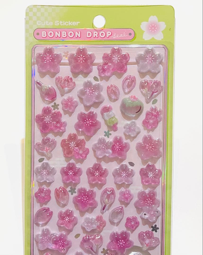 ボンボンドロップシール　和柄　9枚