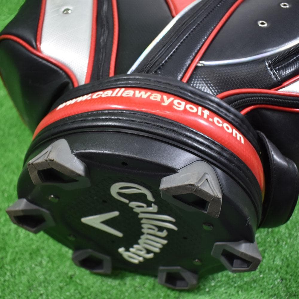 猿*星様 Callaway/キャロウェイ ゴルフ キャディバッグ【赤/黒】９型