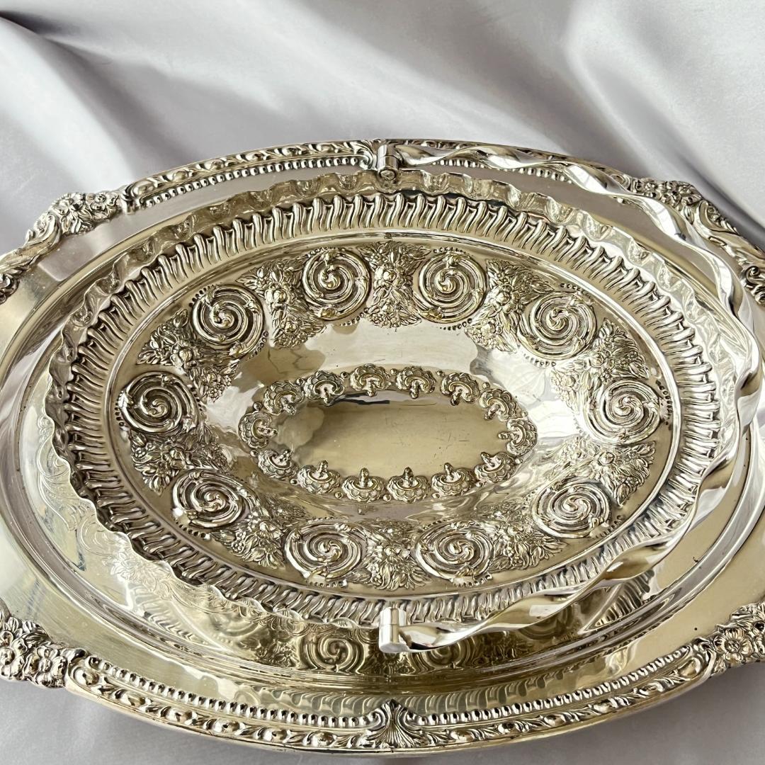 【Pinder Brothers】 エンボスのフルーツスタンド