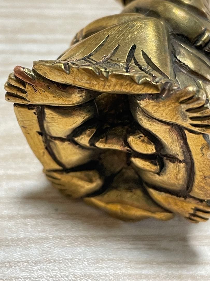 《 チベット密教　新品　1点物 》 オリジナル　真鍮製　ガネーシャ　聖天　秘仏