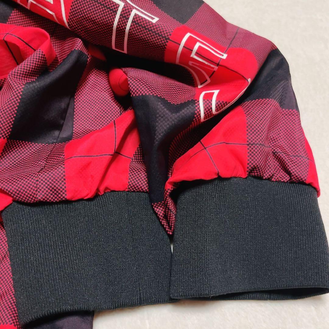 美品　近年　パーリーゲイツ　蓄熱裏地　スニード　ジャケット　チェック　レッド