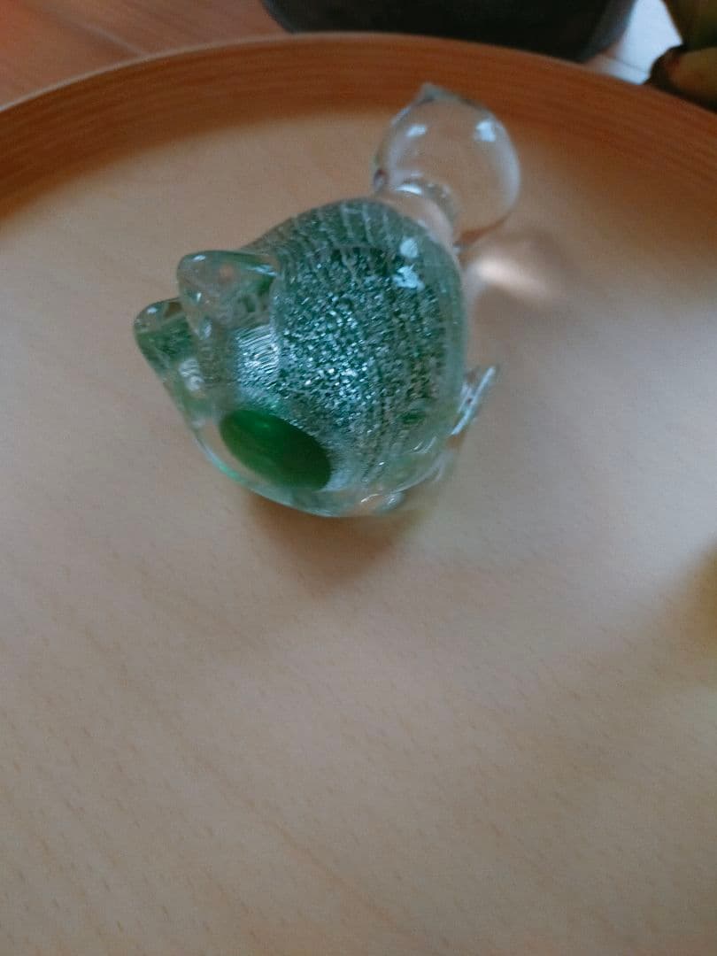 IDEE 秋山花 アート 琉球ガラス 白鳥 猫 フラワーベース