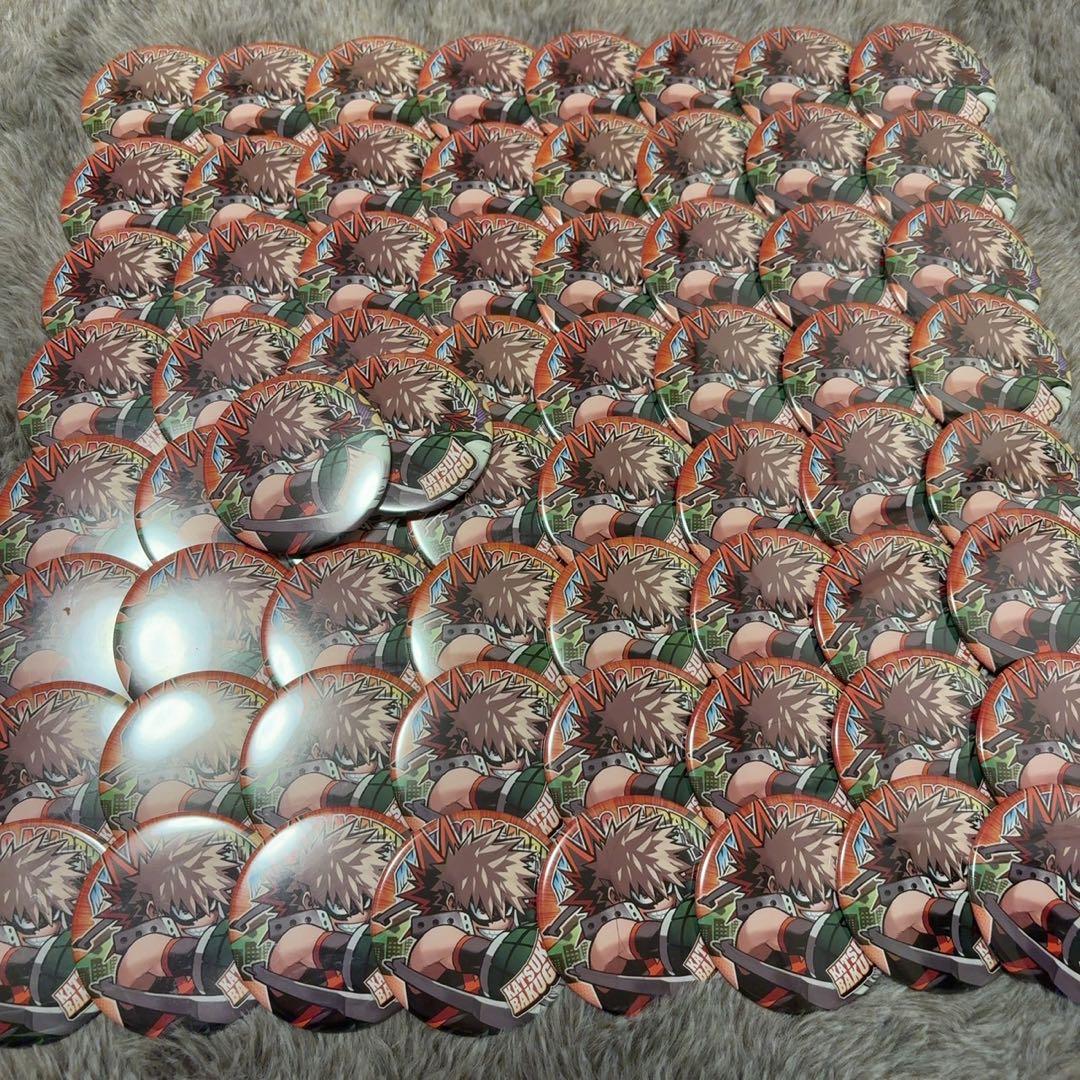 僕のヒーローアカデミア 爆豪勝己 原作コレクション缶バッジ ヒロアカ展 66個