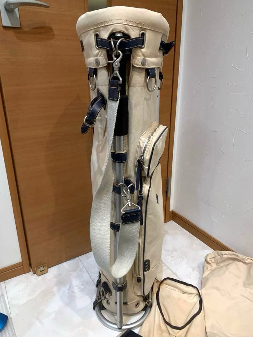 完売　良品　木の庄帆布　フレームウォーカー　スタンドキャディバッグ　ヘッドカバー