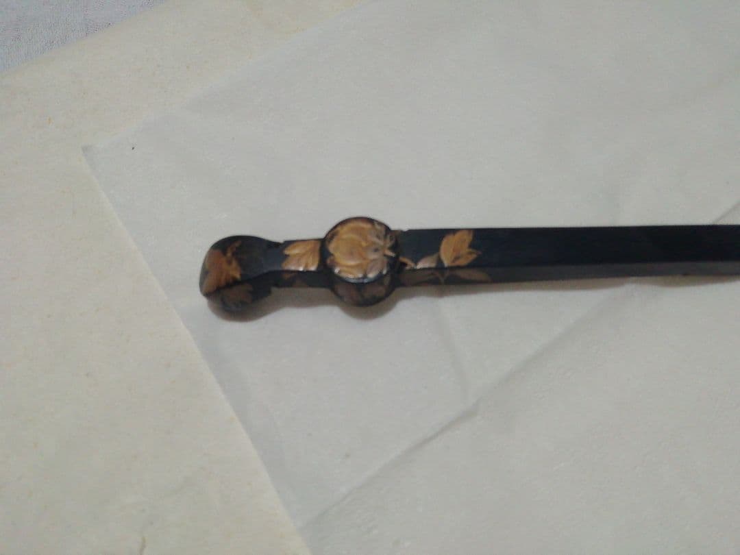 ♪蒔絵こうがい　かんざし　江戸　少々いたみが