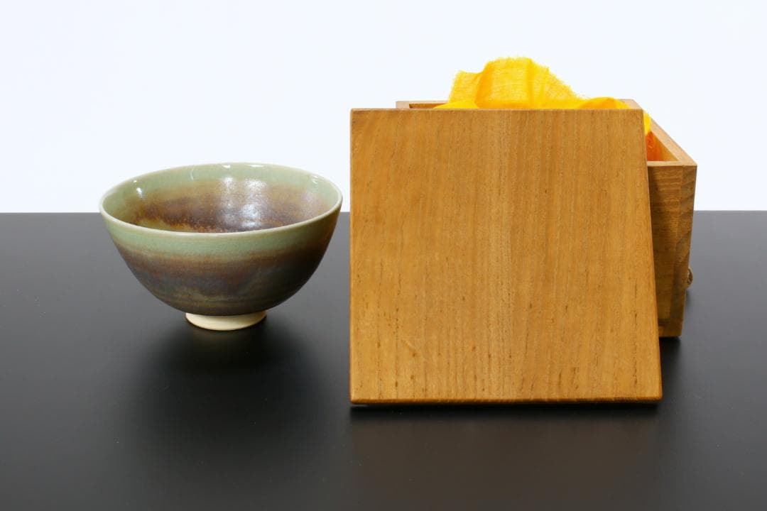 天目茶碗 陶器 木箱付き