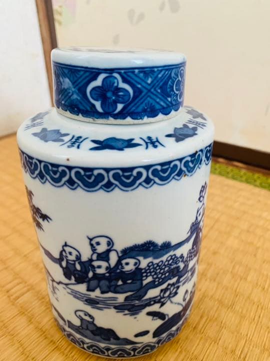 中国清時代染付(青花)茶器