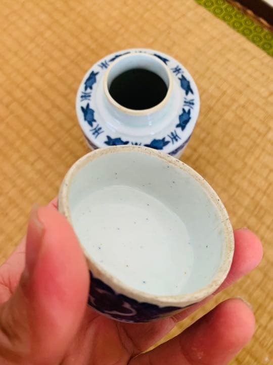 中国清時代染付(青花)茶器