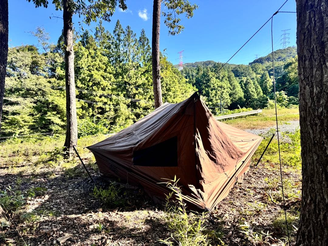 ワンティグリス　Cozshack　ハンモックテント　薪ストーブ
