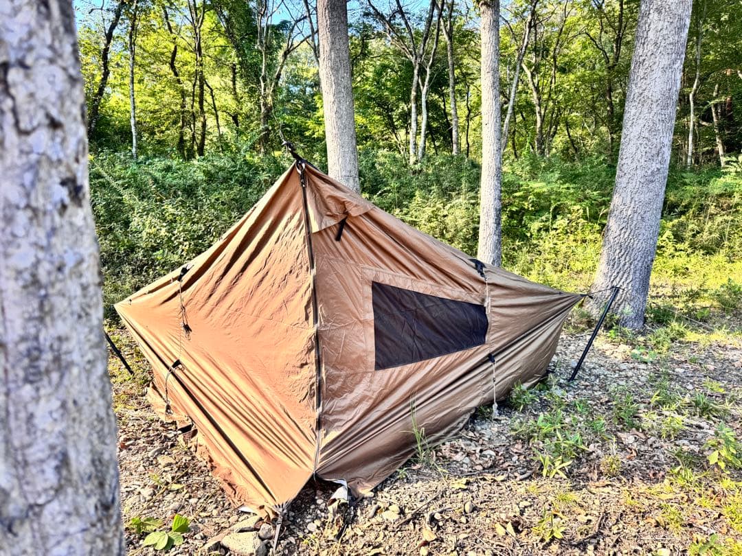 ワンティグリス　Cozshack　ハンモックテント　薪ストーブ