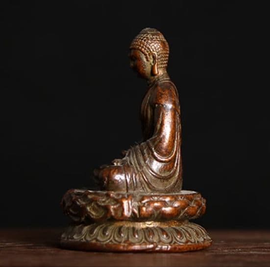 仏教美術 仏像 如来仏様 小仏像 銅製 銅器