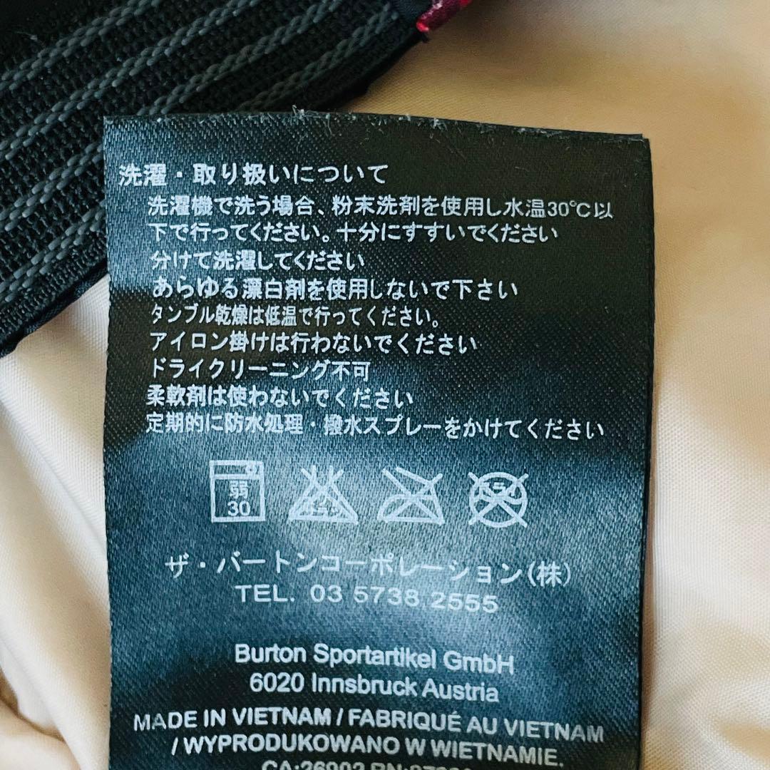 4340 バートン スノボウェア ジャケット チェック柄 ポーチ付き ダッフル風