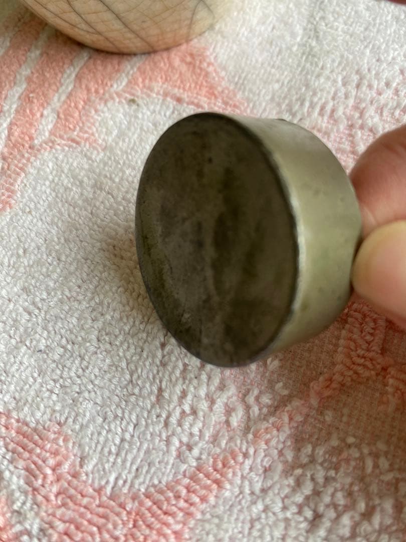 茶入　茶器　茶入れ　煎茶道具　骨董　茶道具　錫蓋