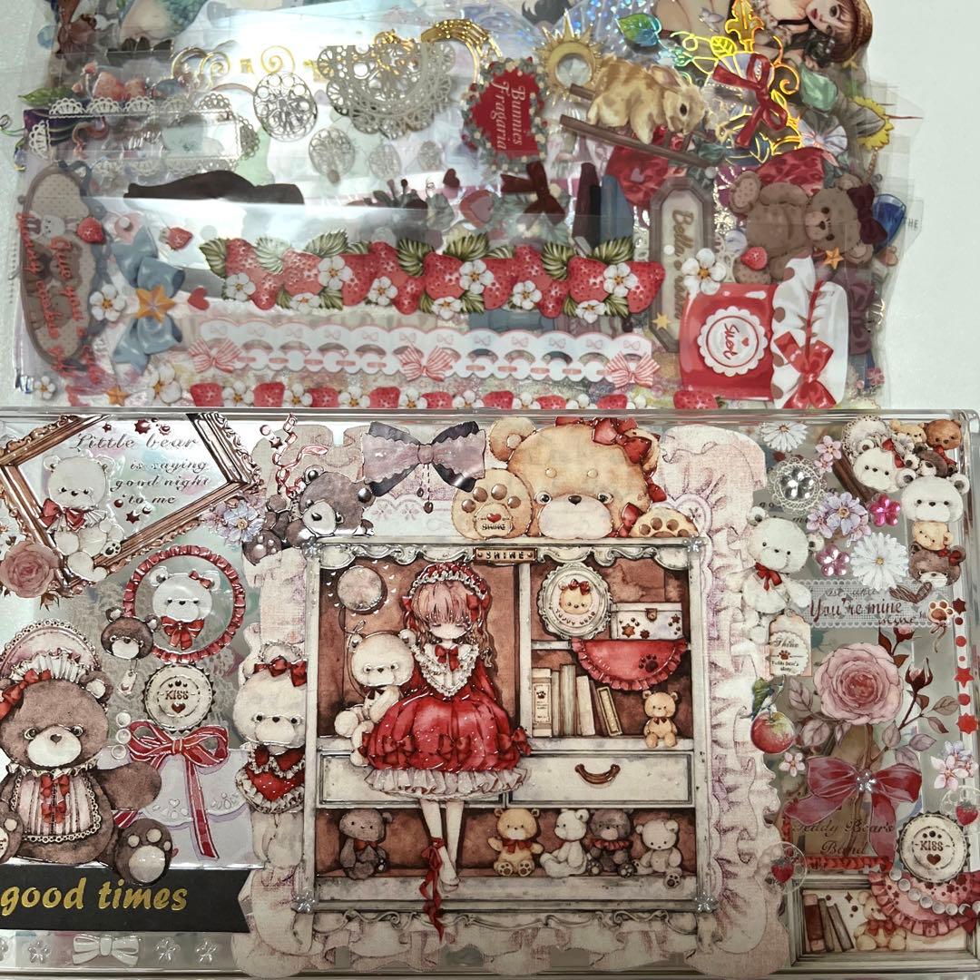 ⑧海外　PETテープ　切り売り　まとめて　コラージュケース付き　マスキングテープ