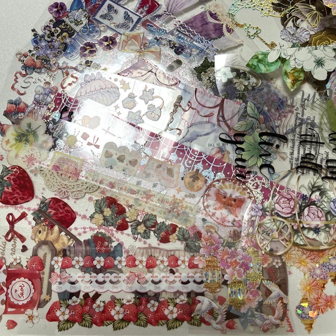 ⑧海外　PETテープ　切り売り　まとめて　コラージュケース付き　マスキングテープ