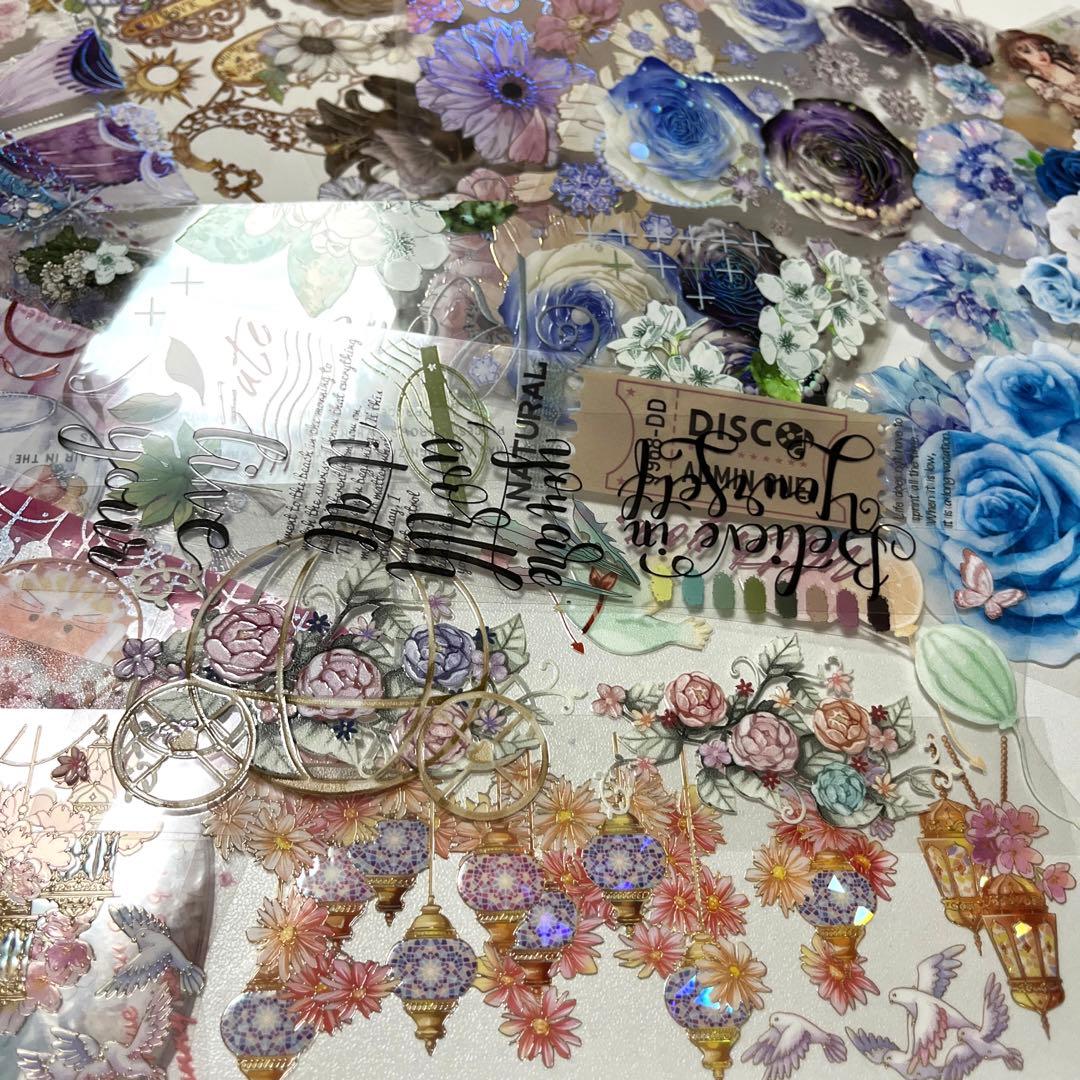 ⑧海外　PETテープ　切り売り　まとめて　コラージュケース付き　マスキングテープ