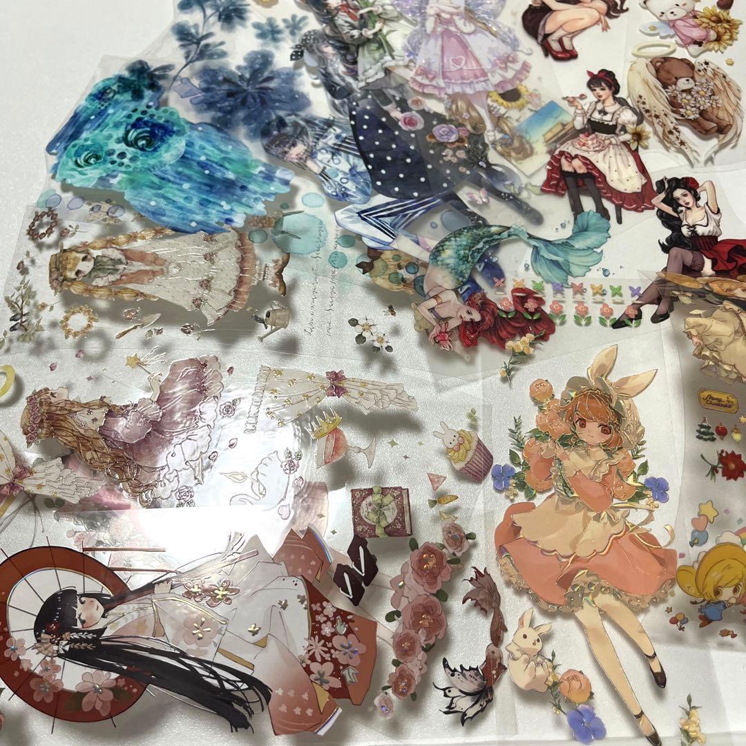 ⑧海外　PETテープ　切り売り　まとめて　コラージュケース付き　マスキングテープ