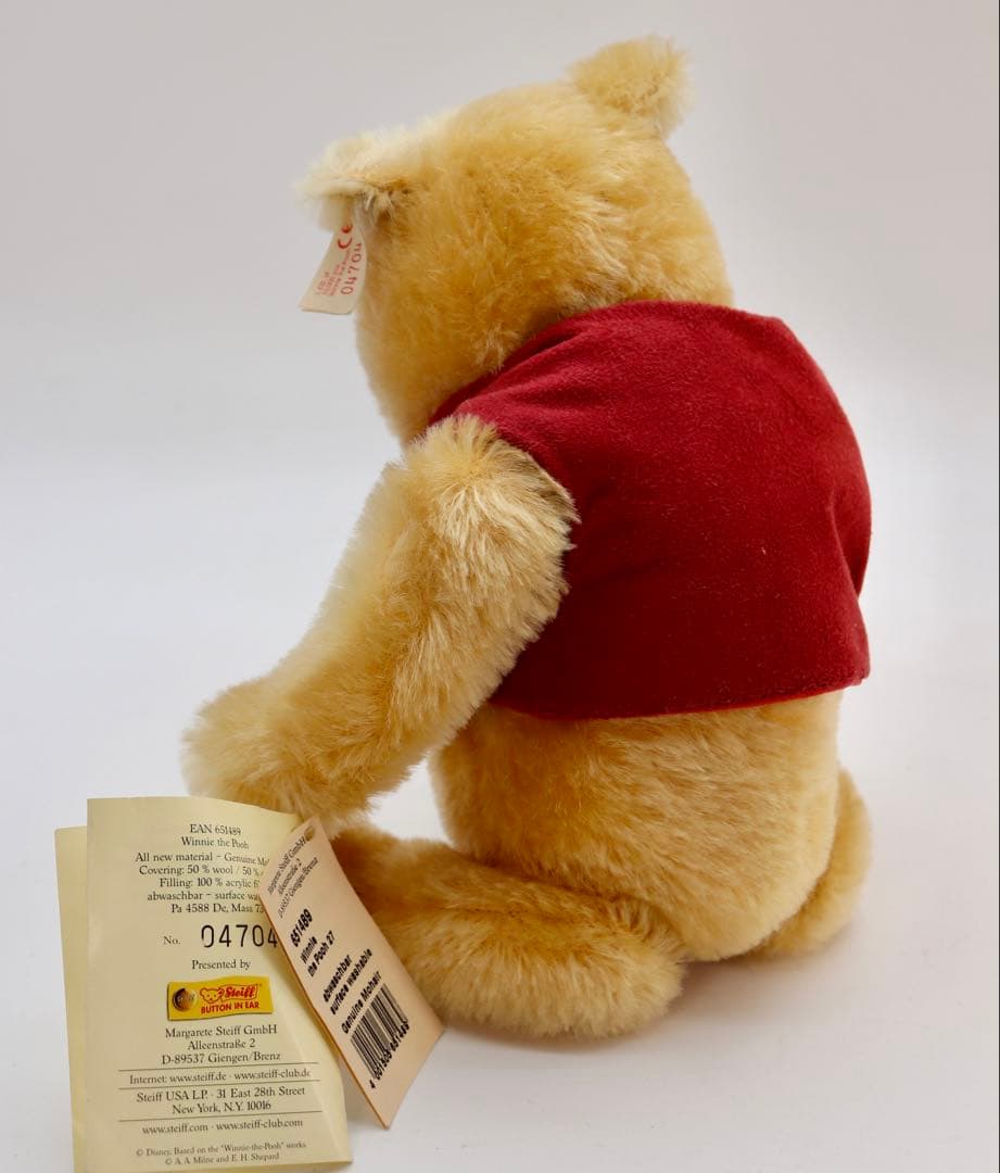 ぬいぐるみ・マスコット Winnie the Pooh Classic Pooh STEIFF 1999