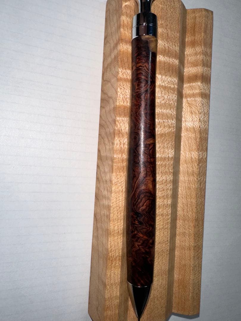 こぶた工房　シャープペンシル　ローズウッド瘤杢極上　0.5mm 節修正あり