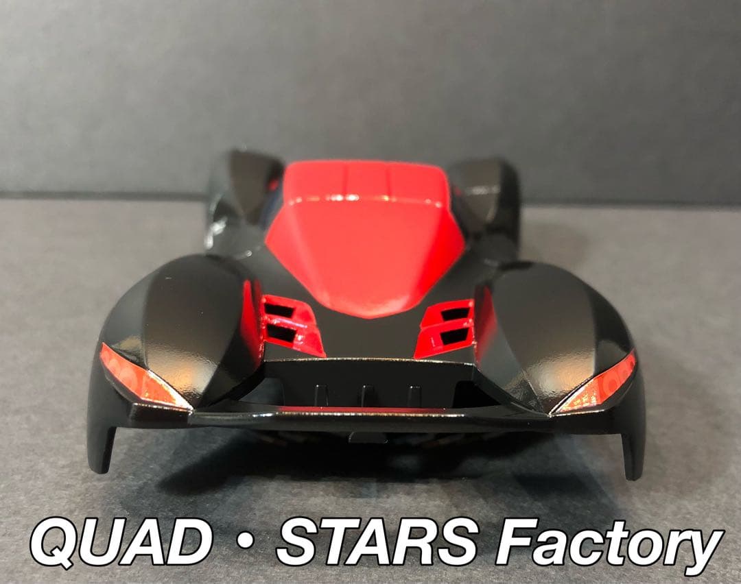 【ミニ四駆・塗装済みボディ】マッドレイザー／レッド＆ブラック【オーダー塗装OK】