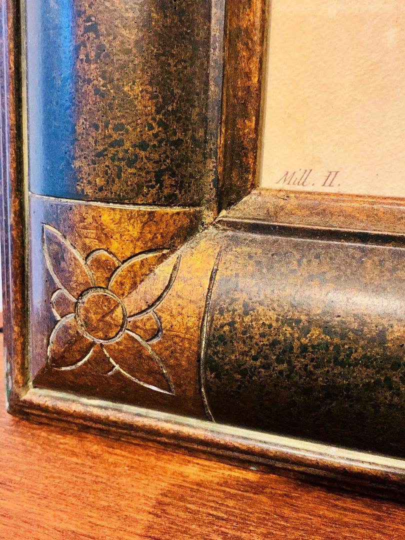 フランス　アンティーク　フレーム　絵