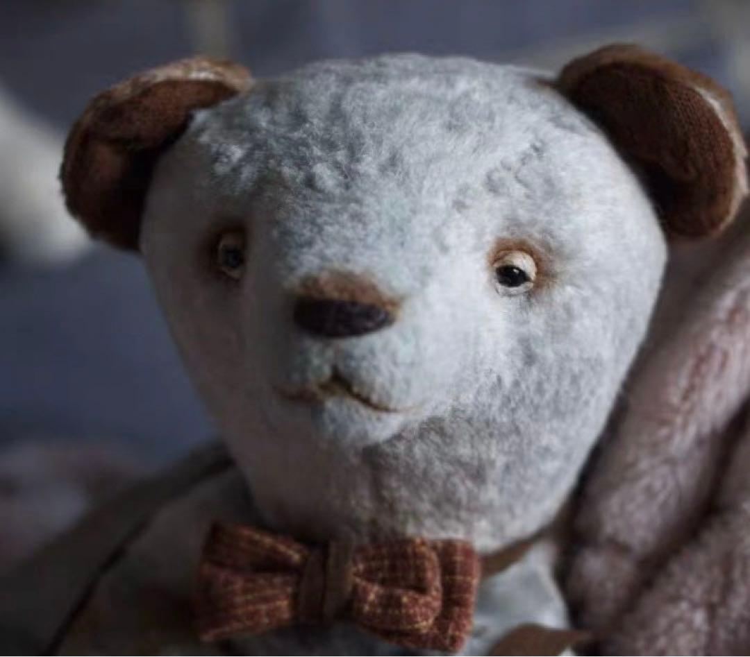 紳士くまさん ぬいぐるみ テディベア アーティストベア 海外作家様 ハンドメイド