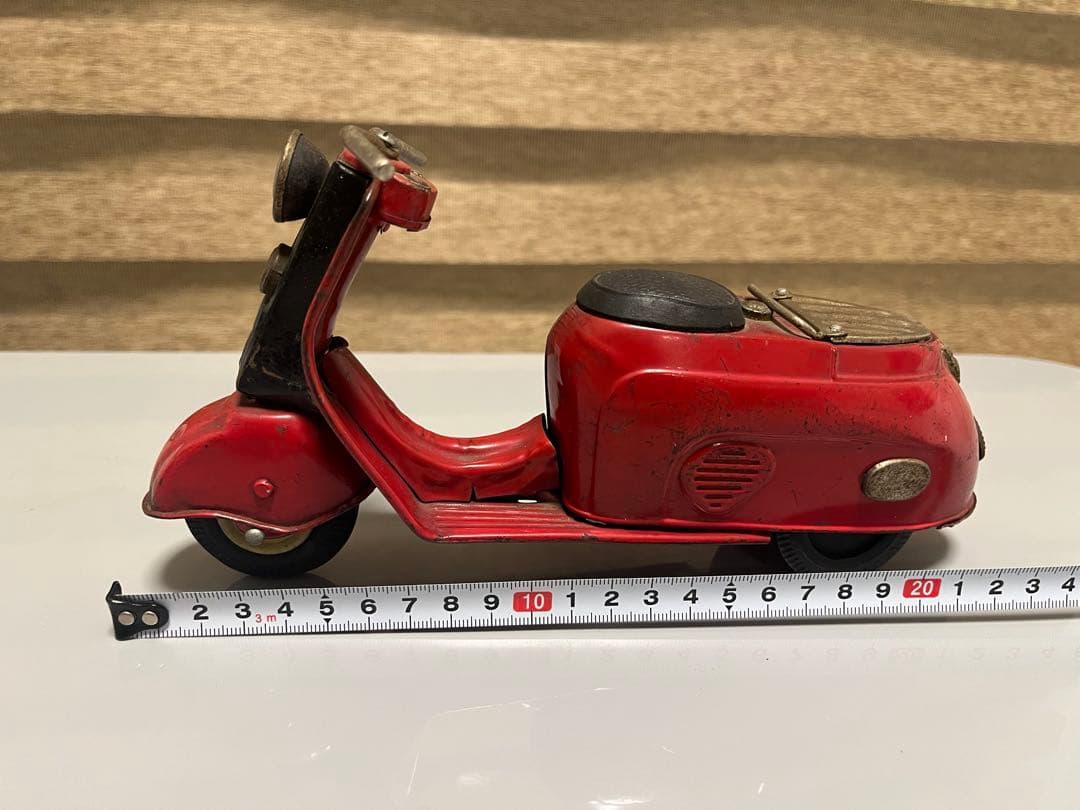 ブリキ のスクーター、旧バンダイのシルバーピジョン、ビンテージ