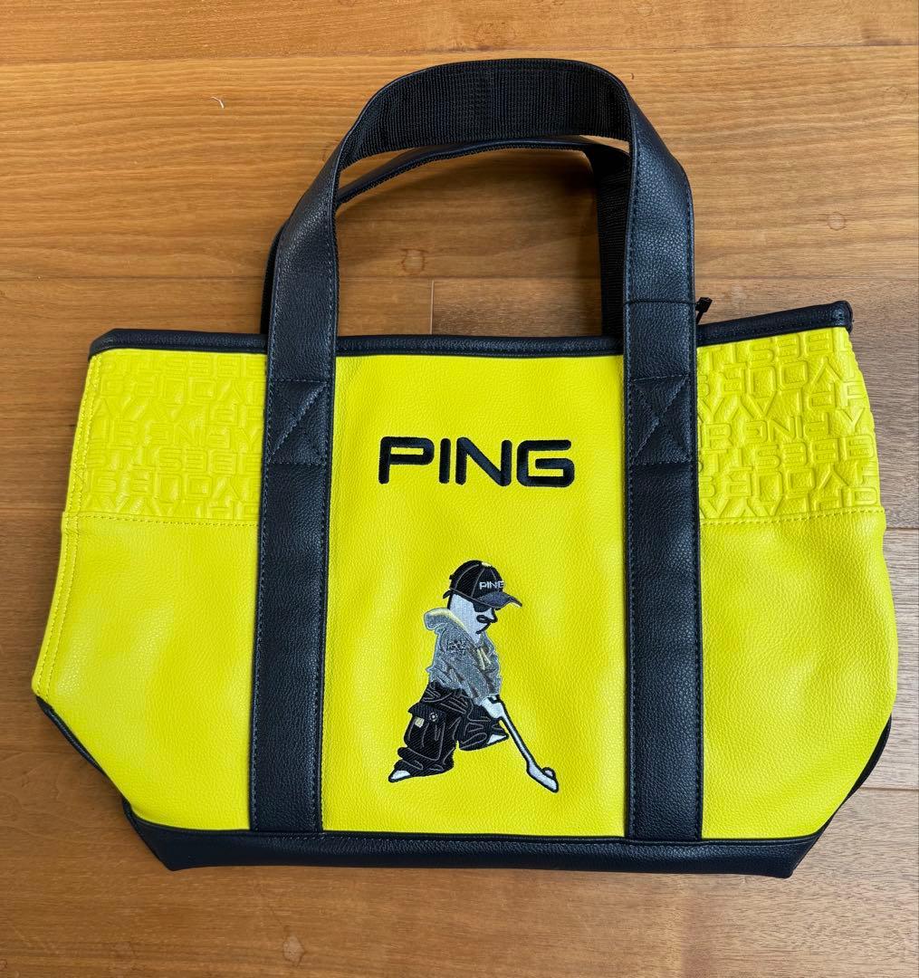 PING カジュアルラウンドトートバッグ レモン