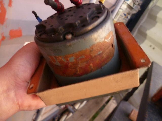 阪急電車のボルト/アンペアメーター 阪急電車特有の台座付き 中古