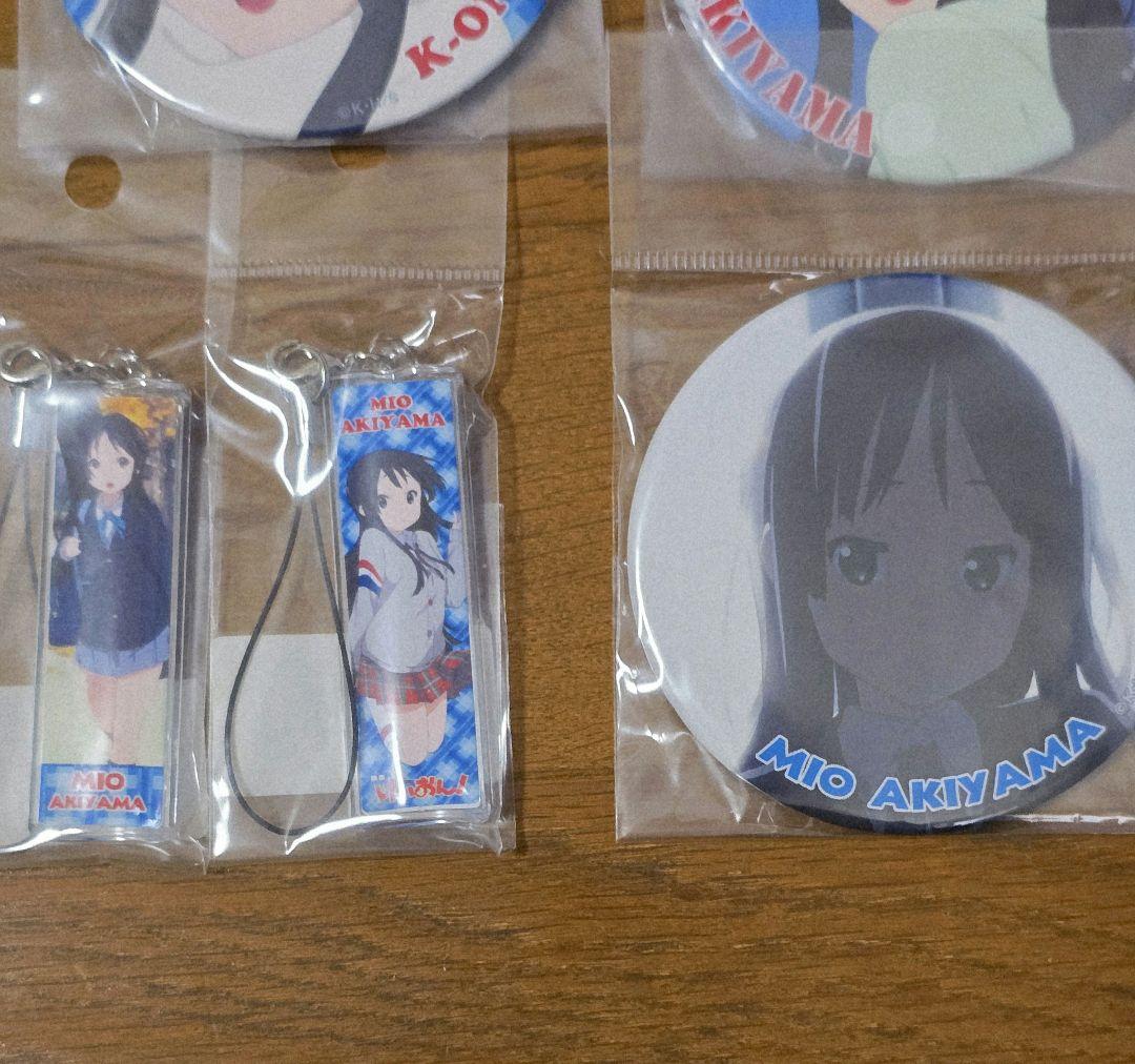 けいおん！ 秋山澪 TBS限定 缶バッジ アクリルスティック コンプリートセット