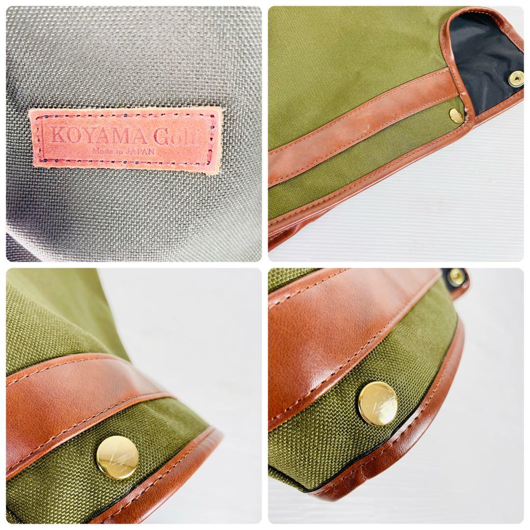 良品 コヤマゴルフ キャディバッグ ゴルフバッグ カートタイプ 日本製