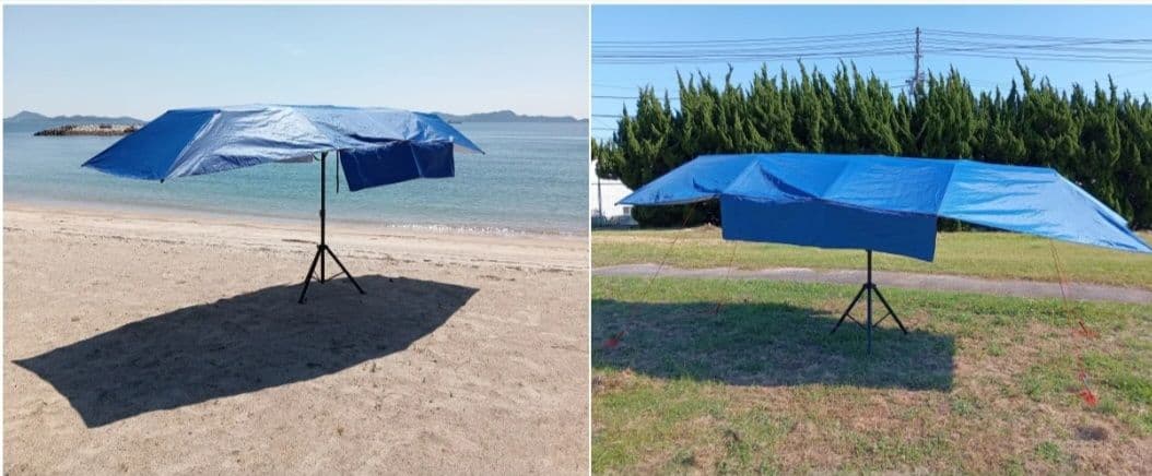 Makuake ソーラーカーシールド&専用スタンド completeセット