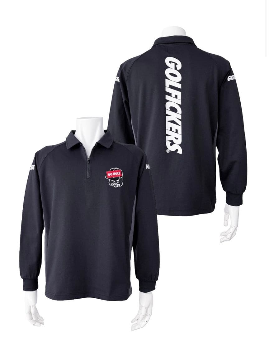 Golflickers ブラックポロシャツ
