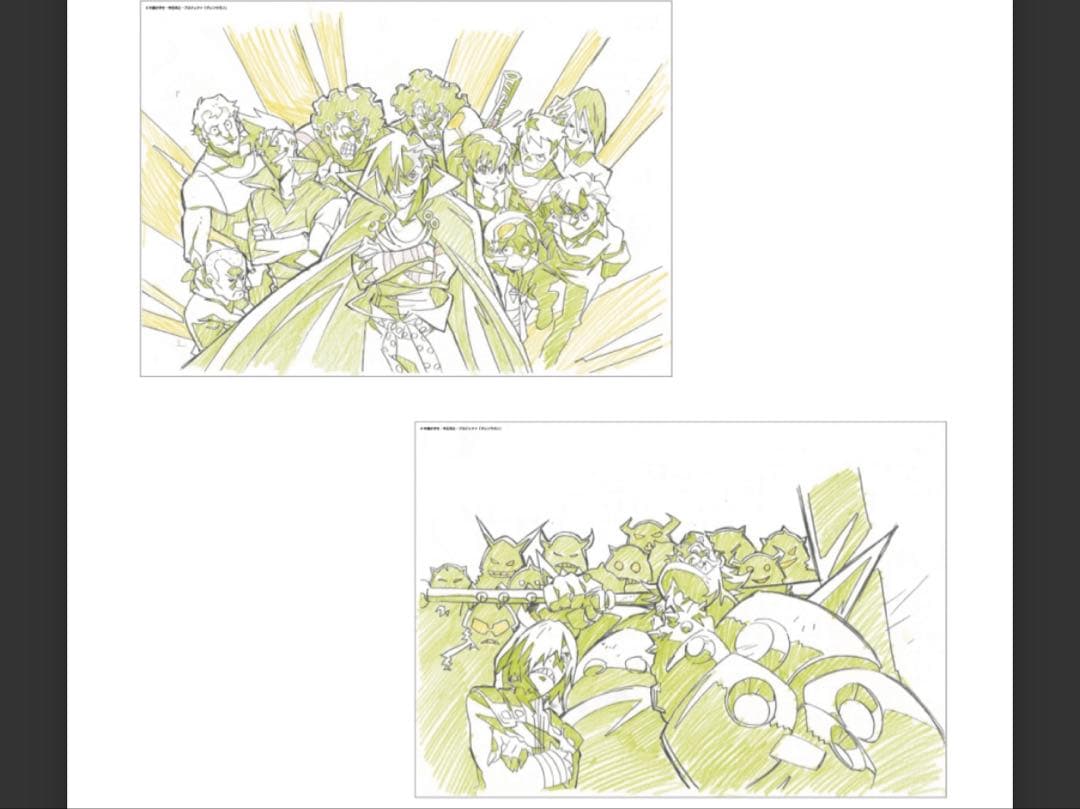 グレンラガン　複製原画　2枚入りコンプセット　シモン　ニア　カミナ　ヨーコ