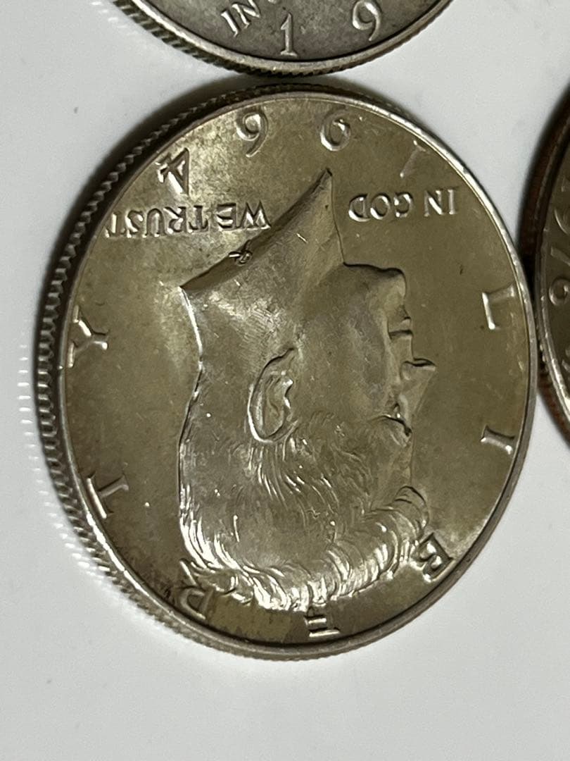 1964年1976年ケネディ　ハーフダラー4枚セット