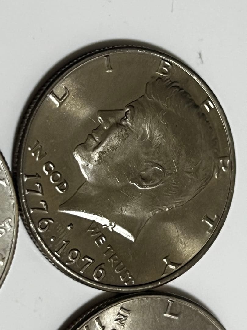 1964年1976年ケネディ　ハーフダラー4枚セット