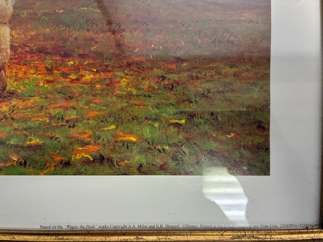 B536-003 エレンショウ くまのプーさん ディズニー 額付き