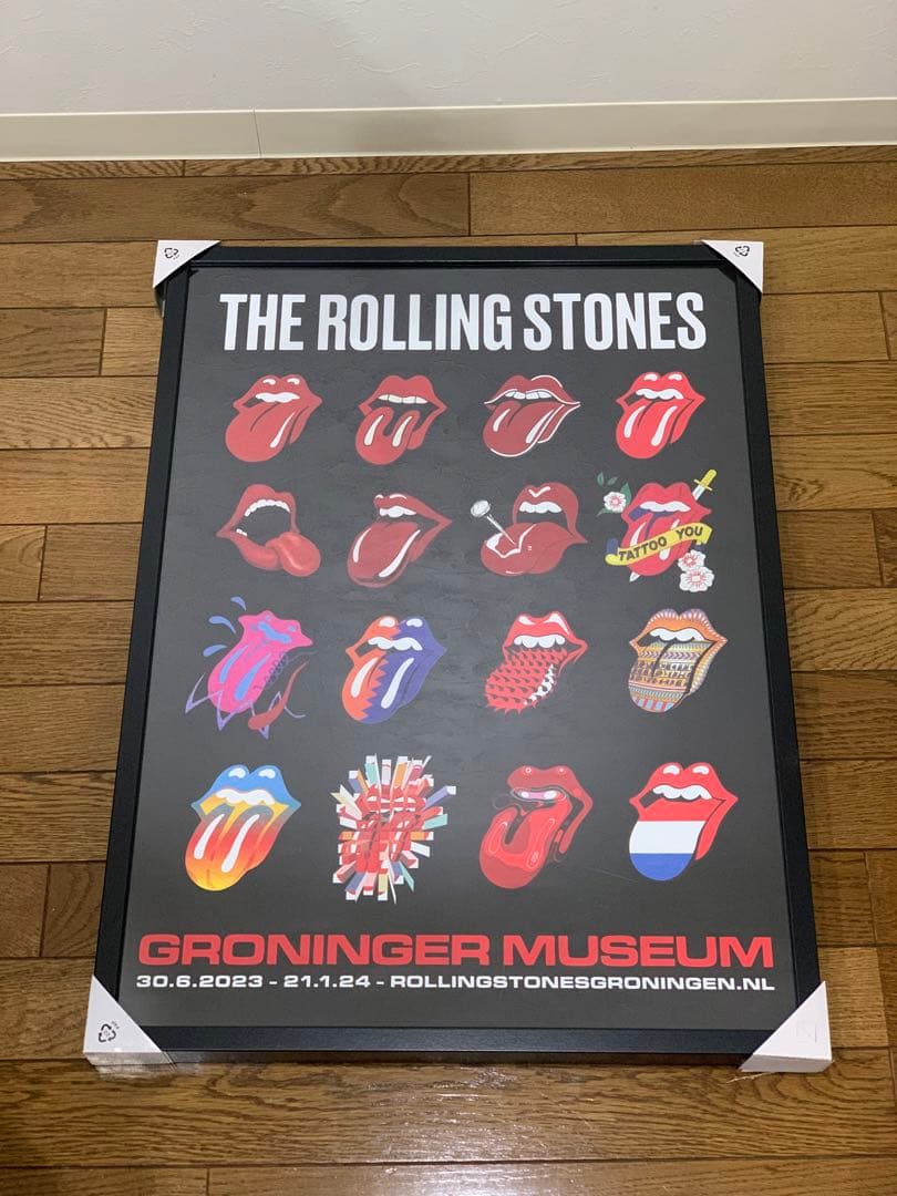 【ラスト1枚、額付】ローリングストーンズ展ポスター② ROLLINGSTONES