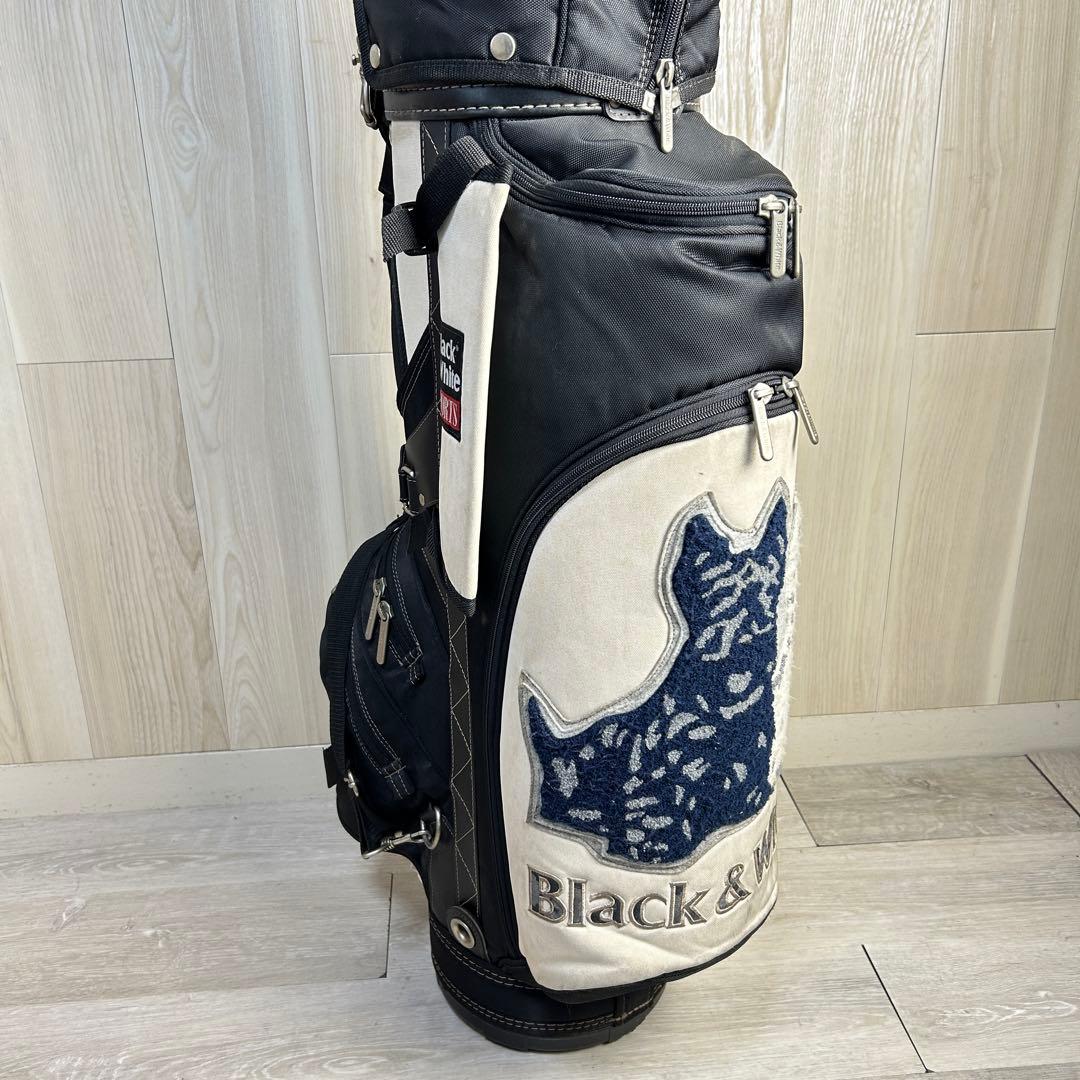 【希少！】ブラックアンドホワイト キャディバッグ　レア物　Black&White